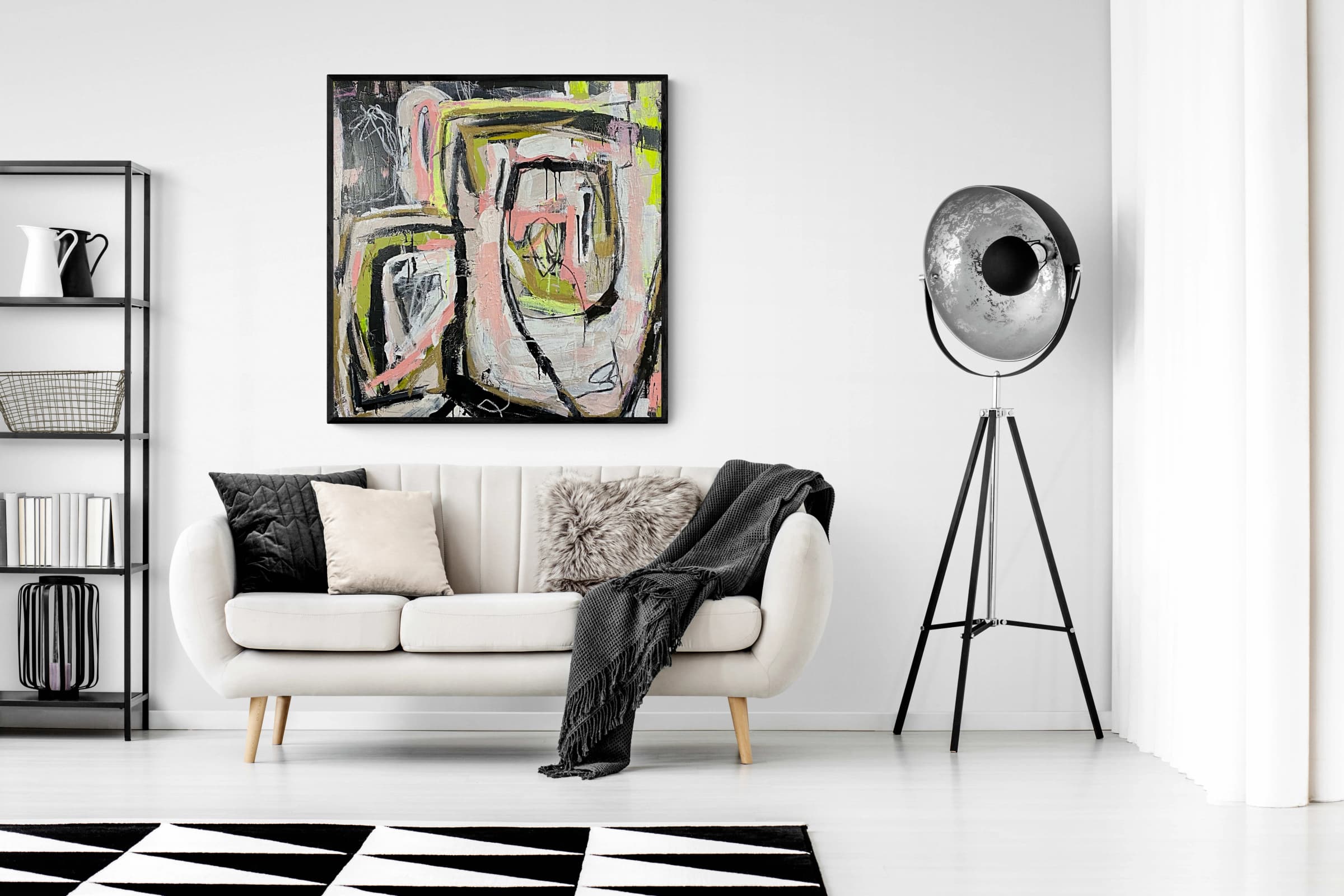Photo of artwork in a home