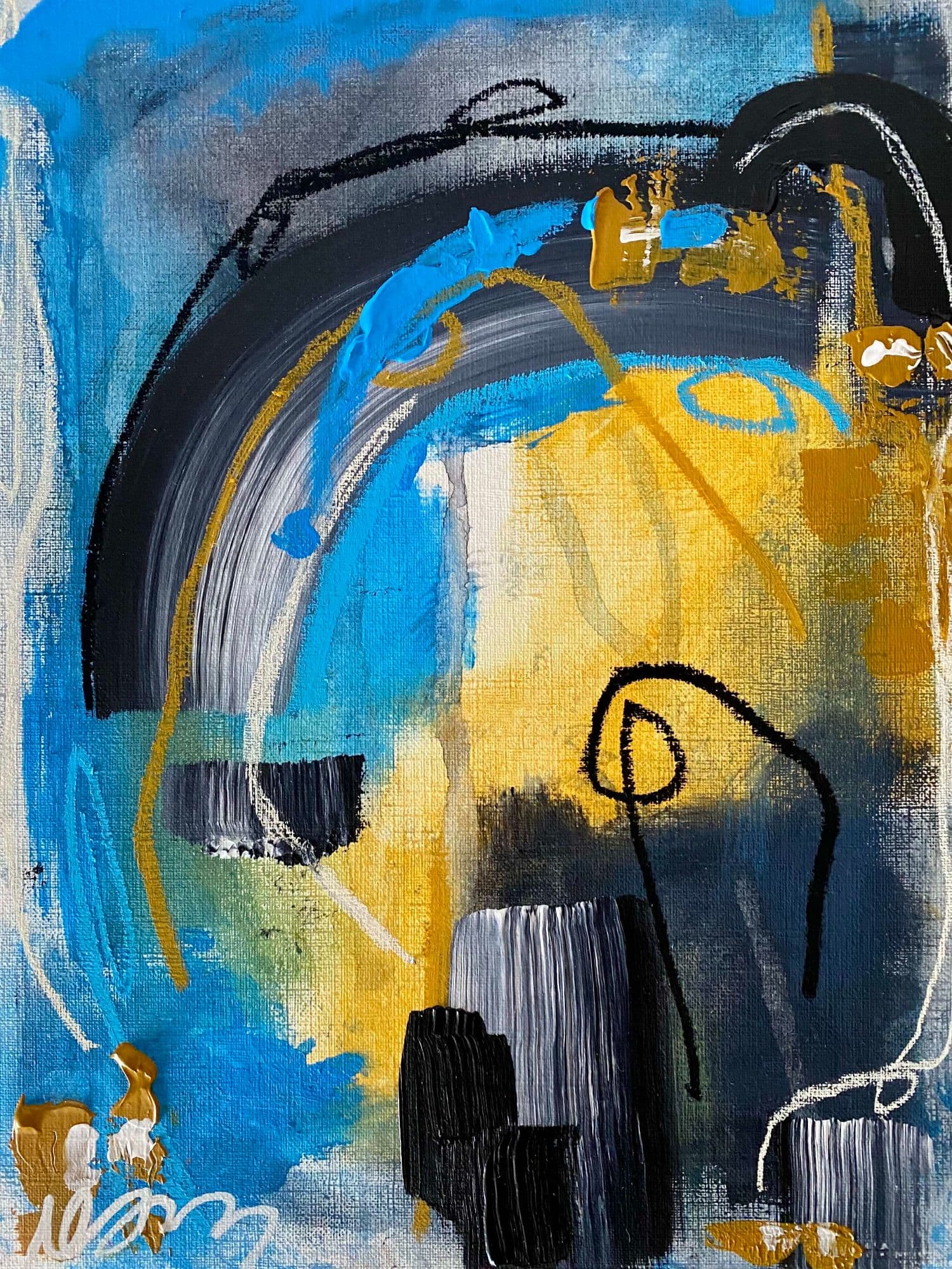 Photo of artwork in a home